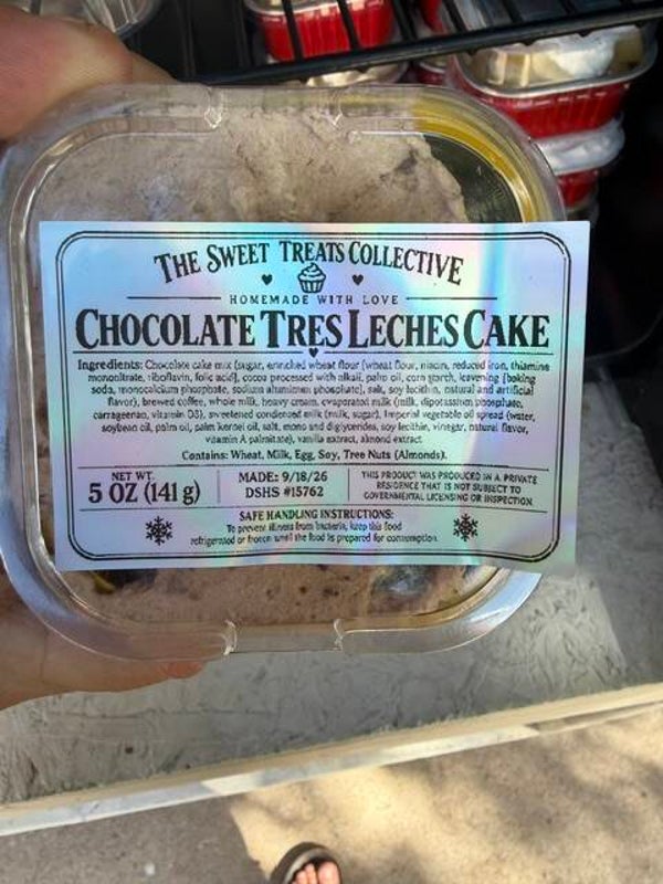 Chocolate Tres Leches Cake Slice