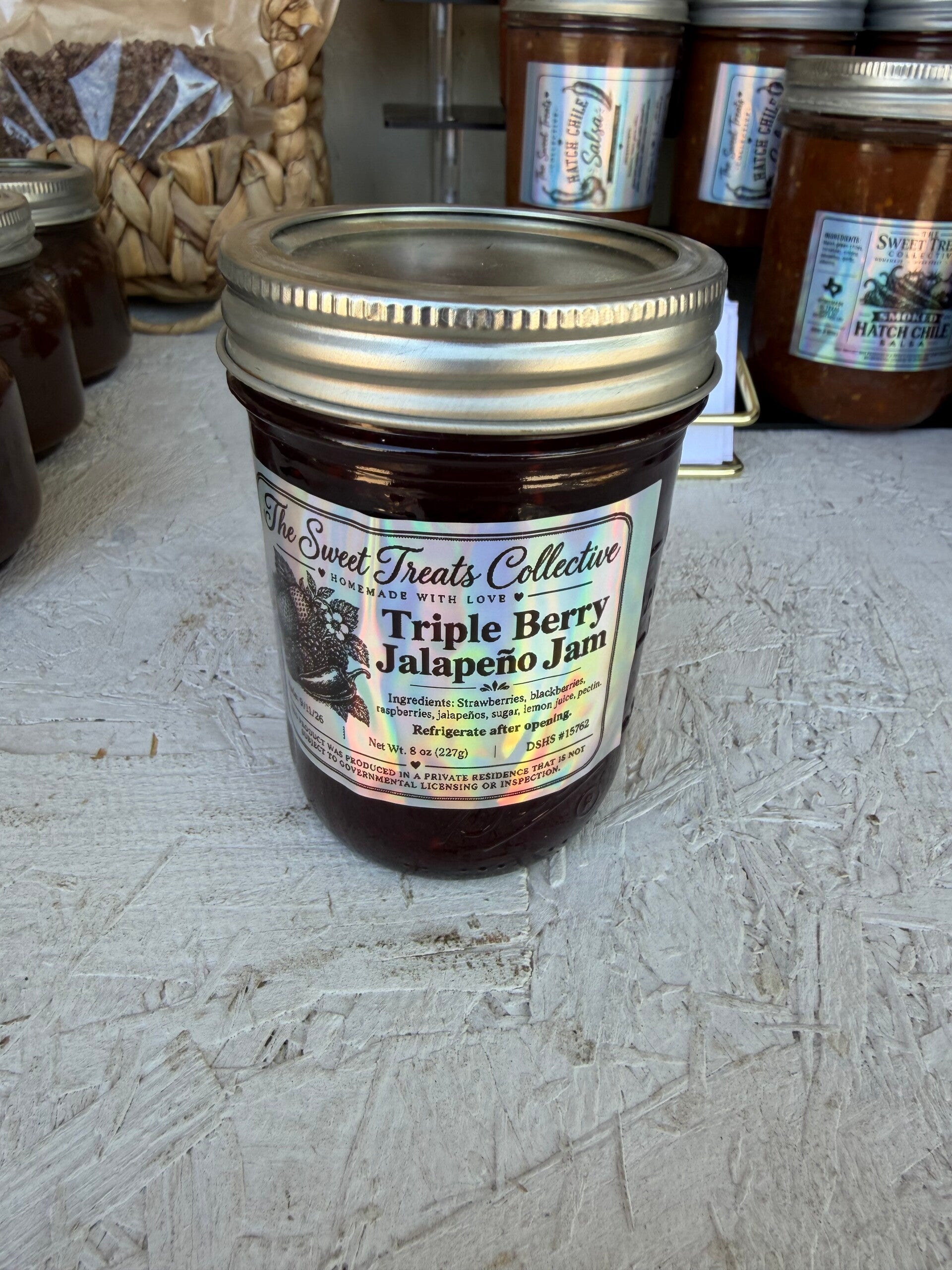 Triple berry and jalapeno Jam