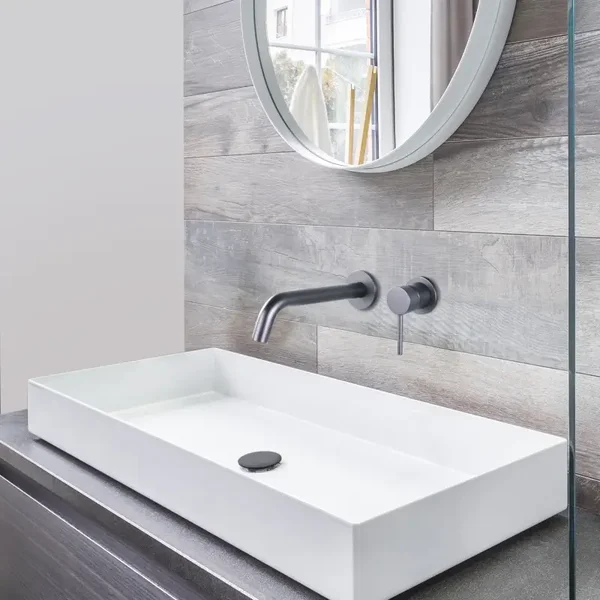 Prime Sanitair – Inbouwkraan INCLUSIEF inbouwdeel met keramische schijven – Gun Metal