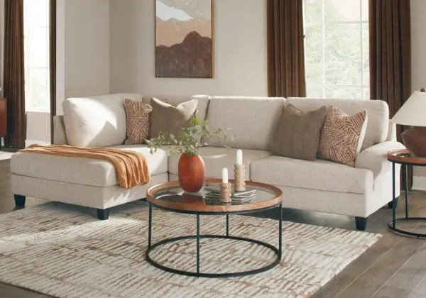 Steelwater Retreat Latte 2-Piece Sectional with Chaise