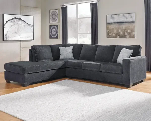 Altari 2pc Sectional with Oversized Ottoman