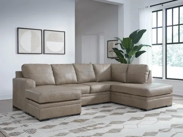 Amuleto 2pc Leather Sectional