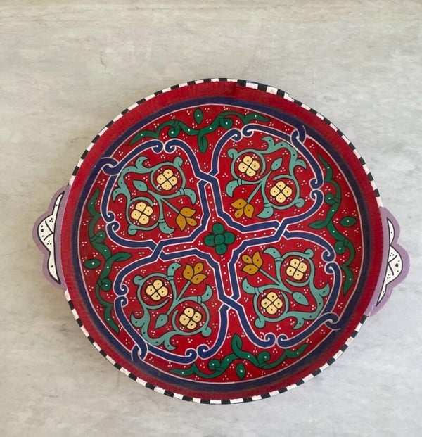 Beschilderde dienblad