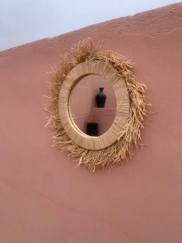 Raffia Spiegel