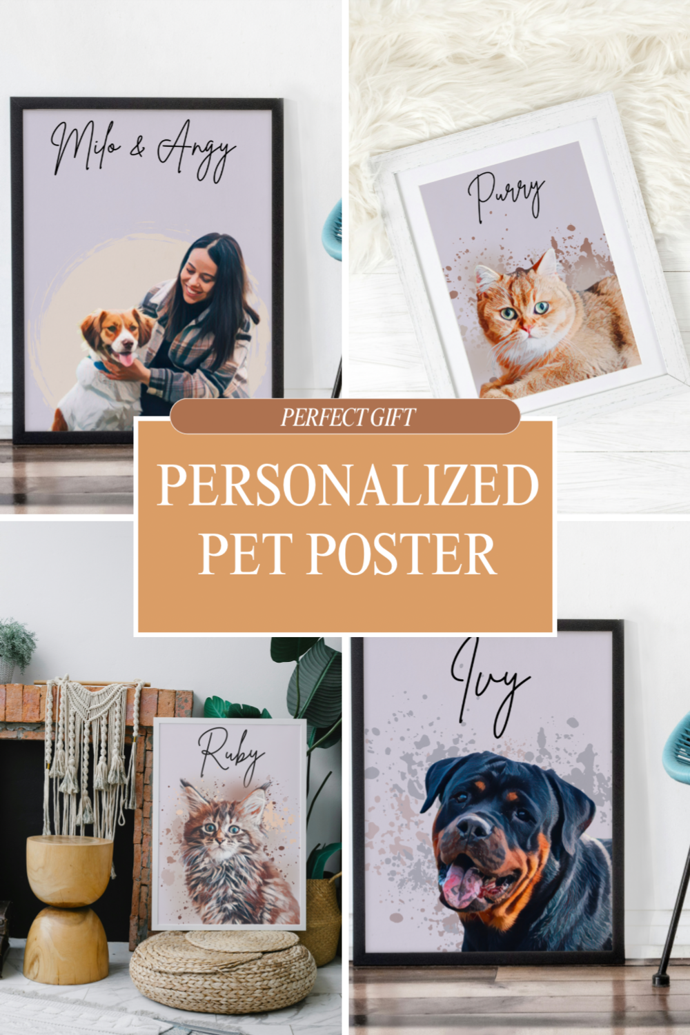 Gepersonaliseerde huisdier poster