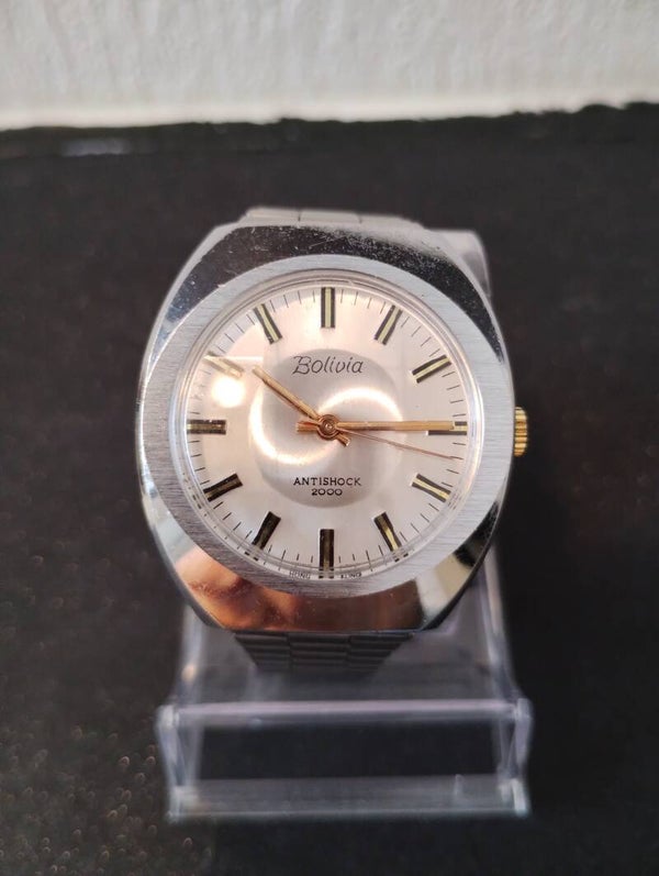 Vintage Bolivia mechanisch horloge