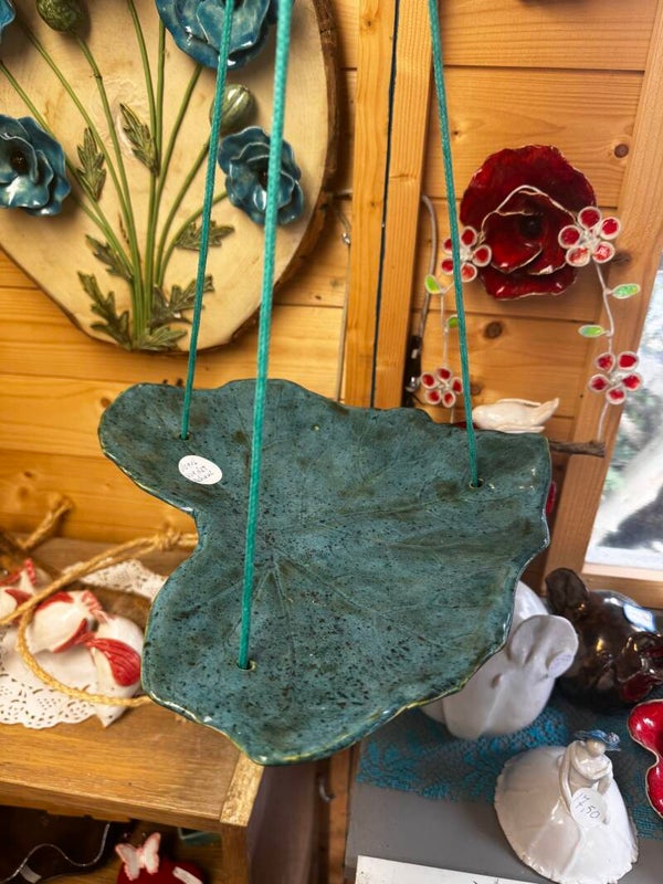 Vogel voederschaal hangend blad
