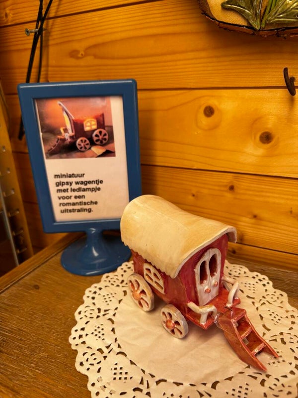 Waxinehouder gypsy wagen