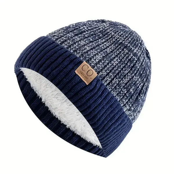 fleece gevoerde heren muts donker blauw merk: CO