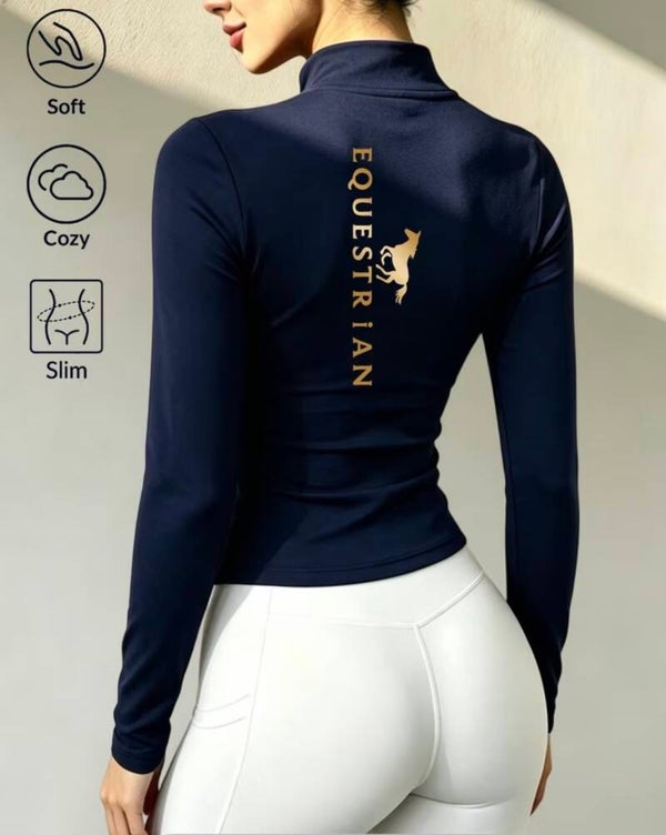 Dames rij shirt met lange mouwen