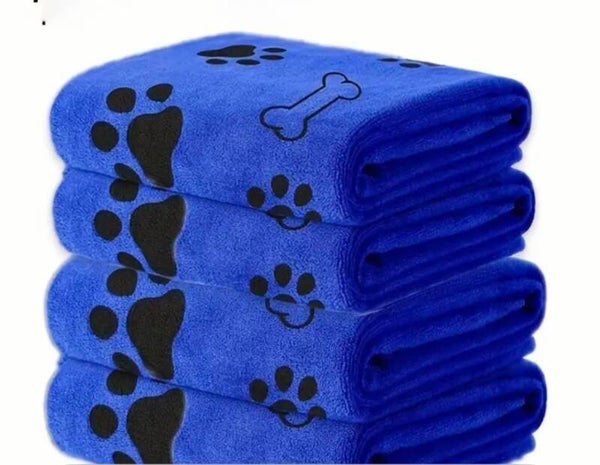 1 stuks Ultra-Absorberende Huisdierhanddoeken voor Honden & Katten, 59.94cm x 100.08cm, Sneldrogend, Zachte Polyester Badhanddoeken