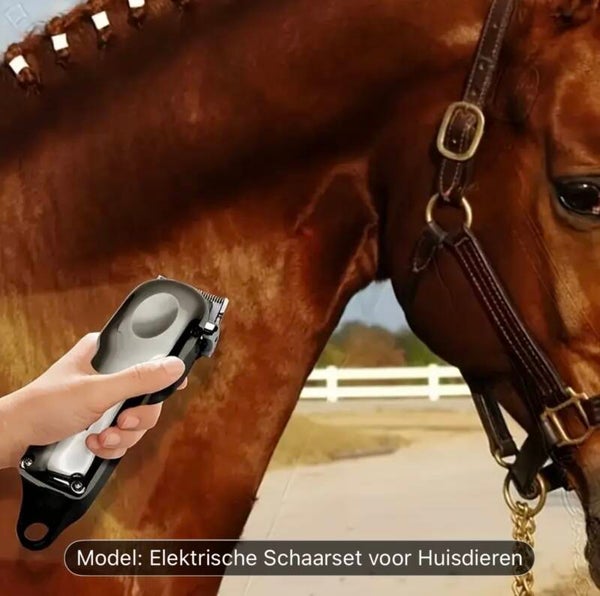1 stuks oplaadbare tondeuse voor paarden, honden en katten
