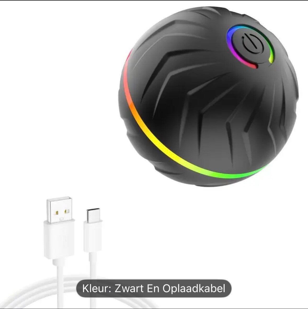 speelbal voor honden met oplaad kabel