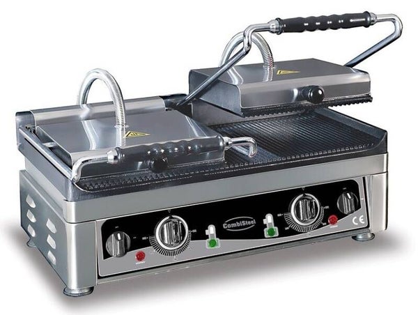 Klämgrill DUBBEL Räfflad/Räfflad