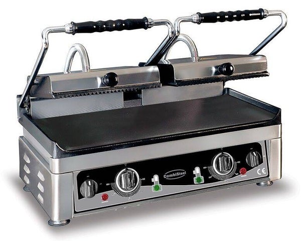 Klämgrill Dubbel SLÄTT/ RÄFFLAD