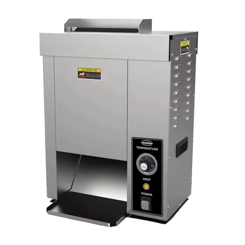 Hamburger Brösdrost Toaster – justerbar tjocklek, 360 bullar/timme