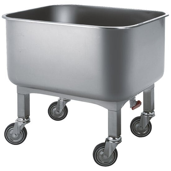 Tvättvagn med avloppskran, 80 liter