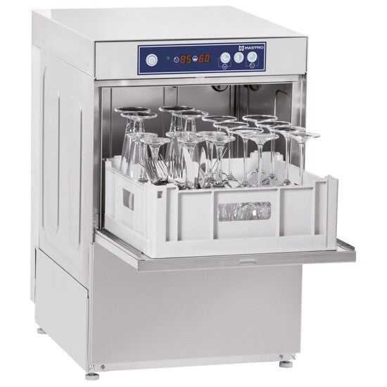 Glasdiskmaskin 40x40korgar elektronisk kontroll