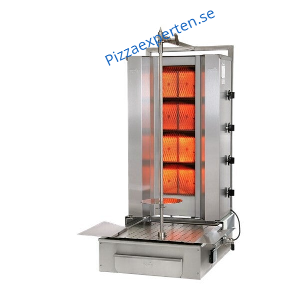 Kebabgrill Potis F GD4 gas-Gasol