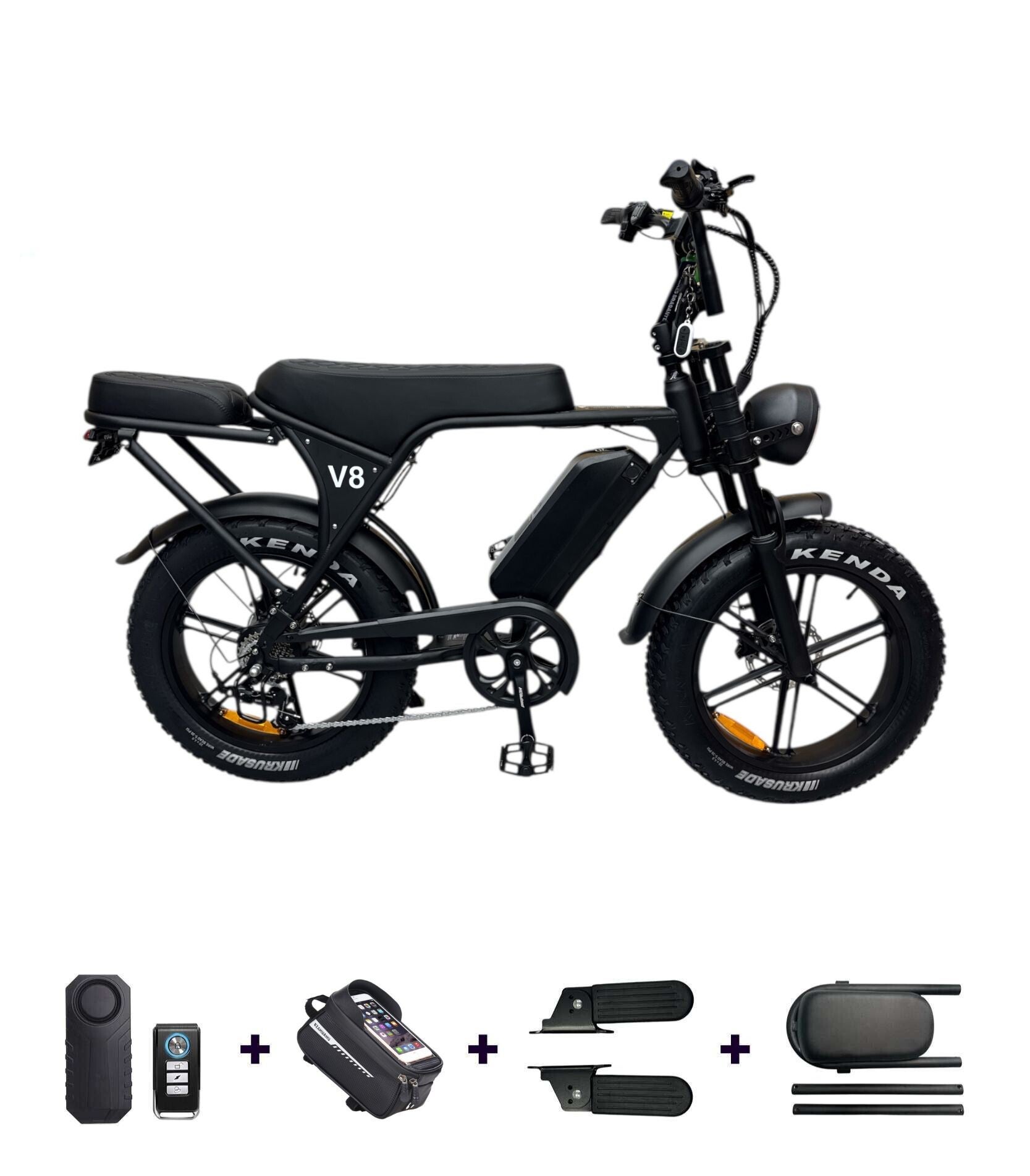 OUXI V8 – Zwart - Inclusief Accessoires t.w.v. €150,-