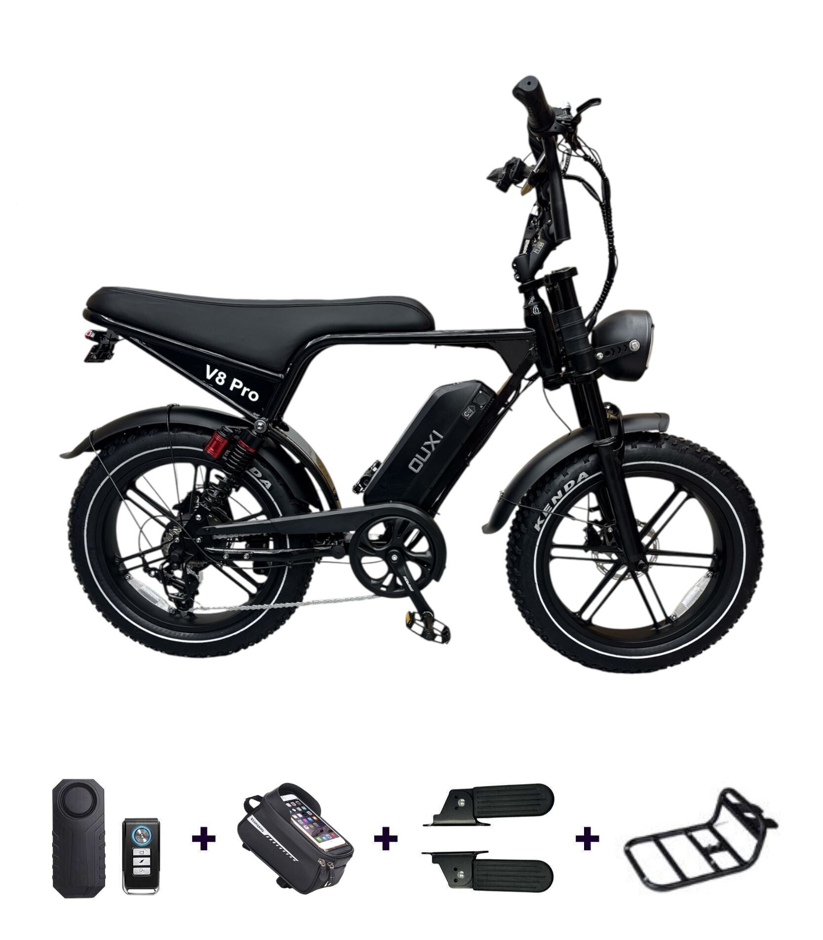 OUXI V8 PRO – Zwart - Inclusief Accessoires t.w.v. €170,-