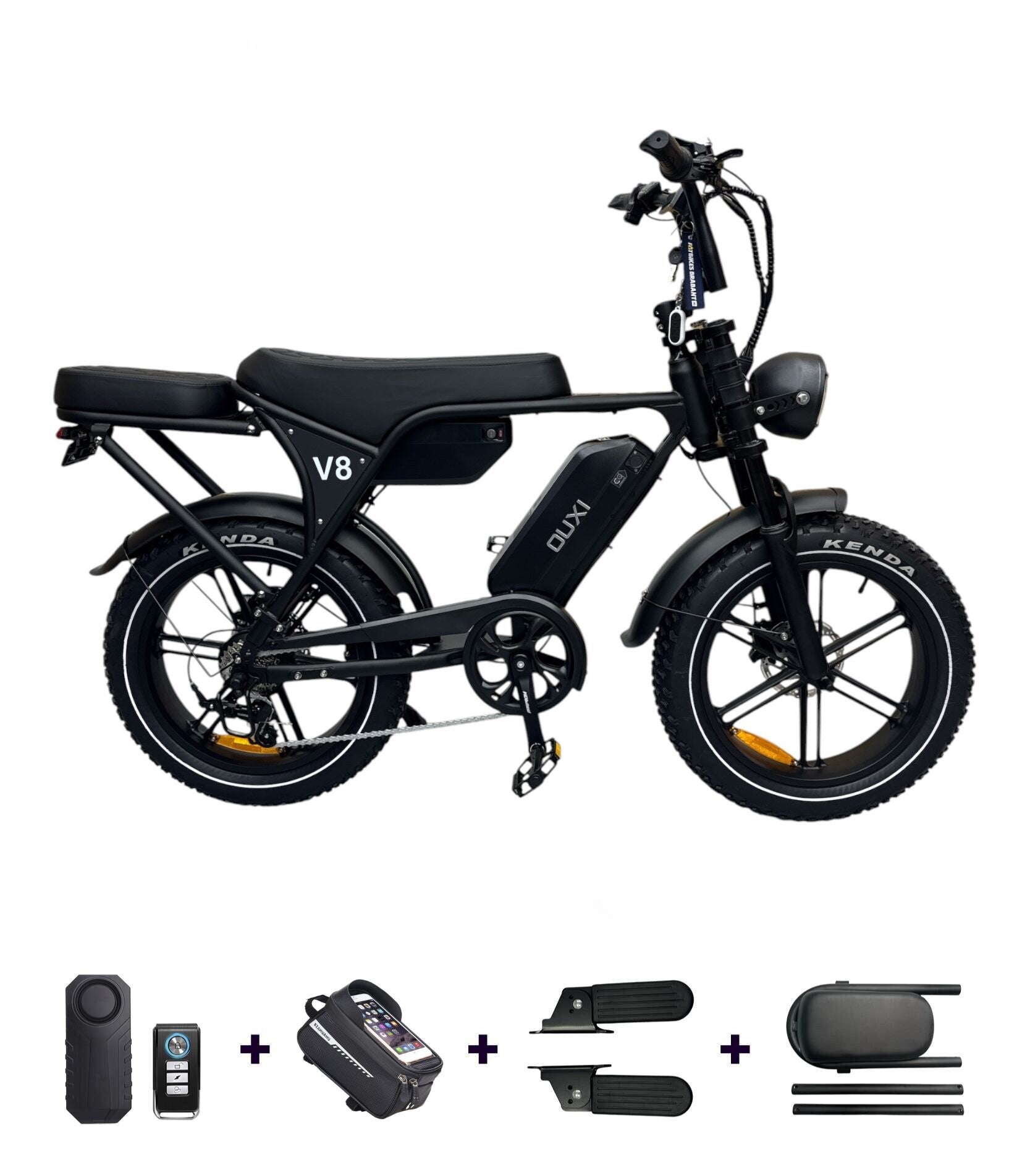 OUXI V8 MAX – Dubbele Accu – Zwart - Inclusief Accessoires t.w.v. €165,-