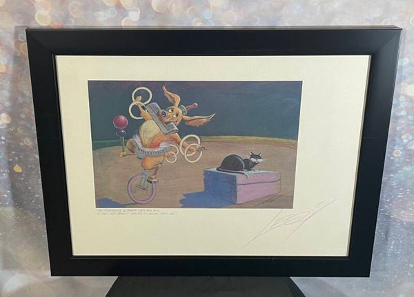 Jeff Leedy – “The Difference Between Cats and Dogs” – Signed & Remarqued Limited Edition Print, Framed (18” x  24”)