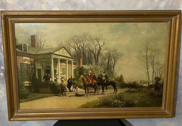Alfred Wordsworth Thompson – The Departing Guest (19th-Century Chromolithograph, 22” x 36”)