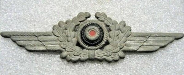 WWII Era Luftwaffe Pilot Badge – German Air Force Qualification Insignia