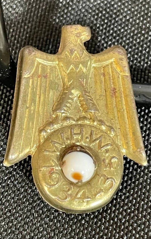 1934–35 German WHW Winterhilfswerk Eagle Badge – Early Third Reich Era Collectible