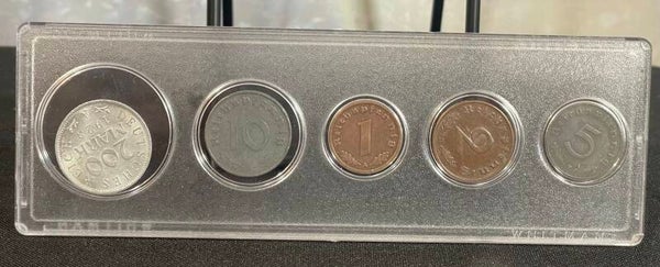 Set of 5 German Coins – Weimar & Third Reich Era – 1923 to 1941