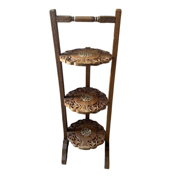 Vintage Indiase Sidetable / Etagère