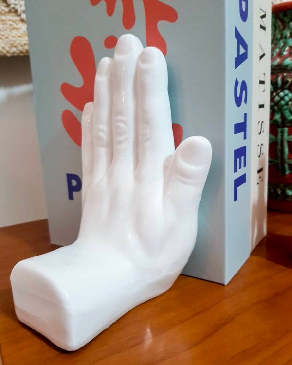 Vintage Boekensteun Hand (1X)