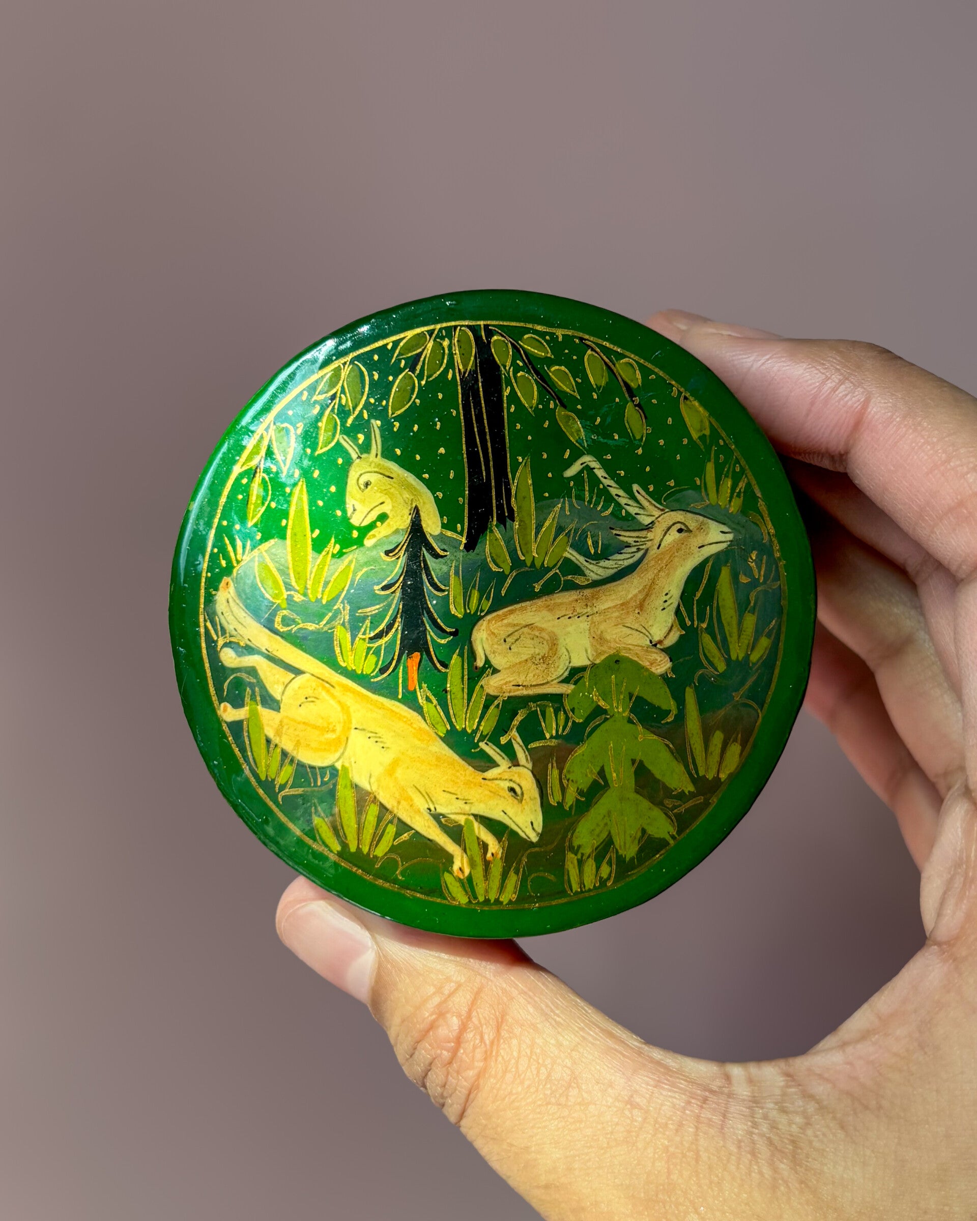 Handgemaakt Papier-Maché Opbergdoosje