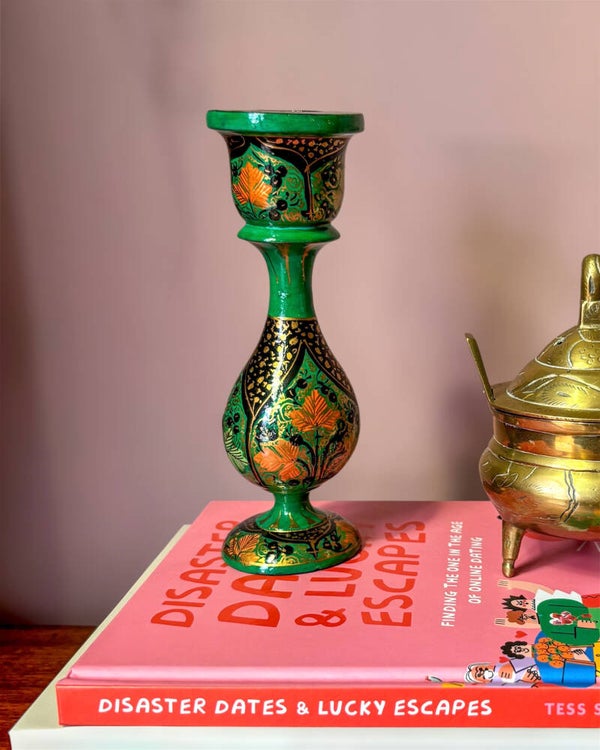 Handbeschilderde Indiase Kandelaar