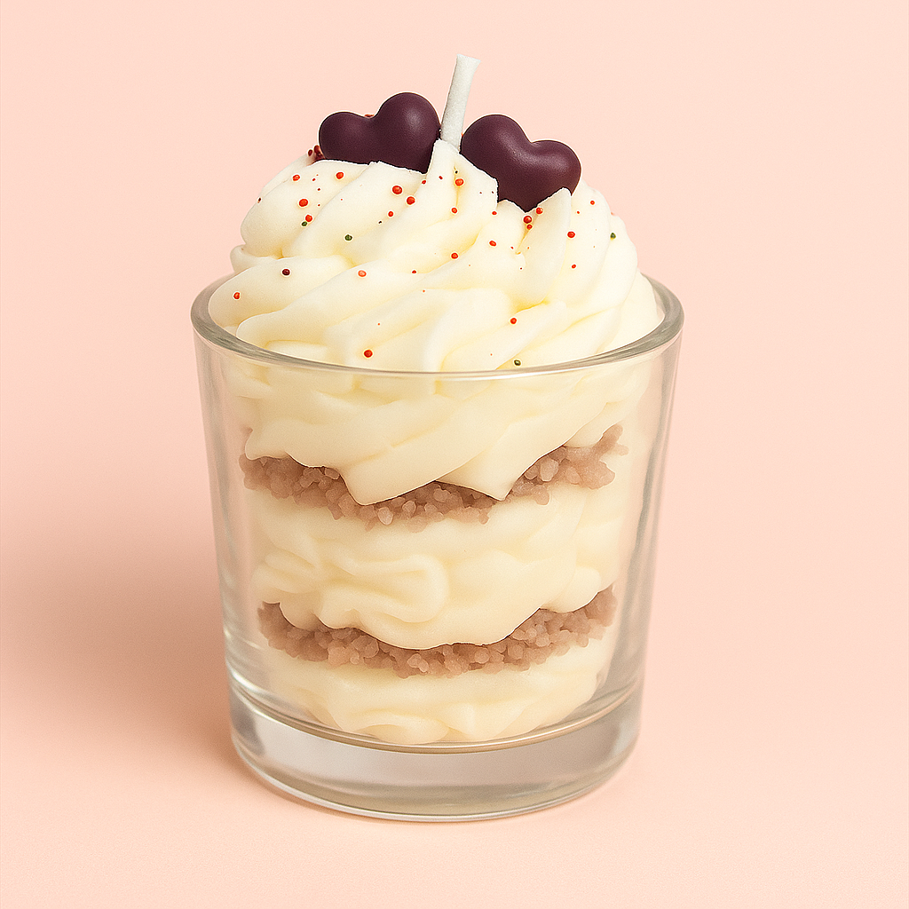 Bougie chantilly gourmande Café