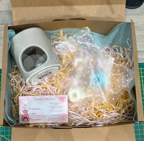 coffret découverte brûleur et 3 fondants parfumés