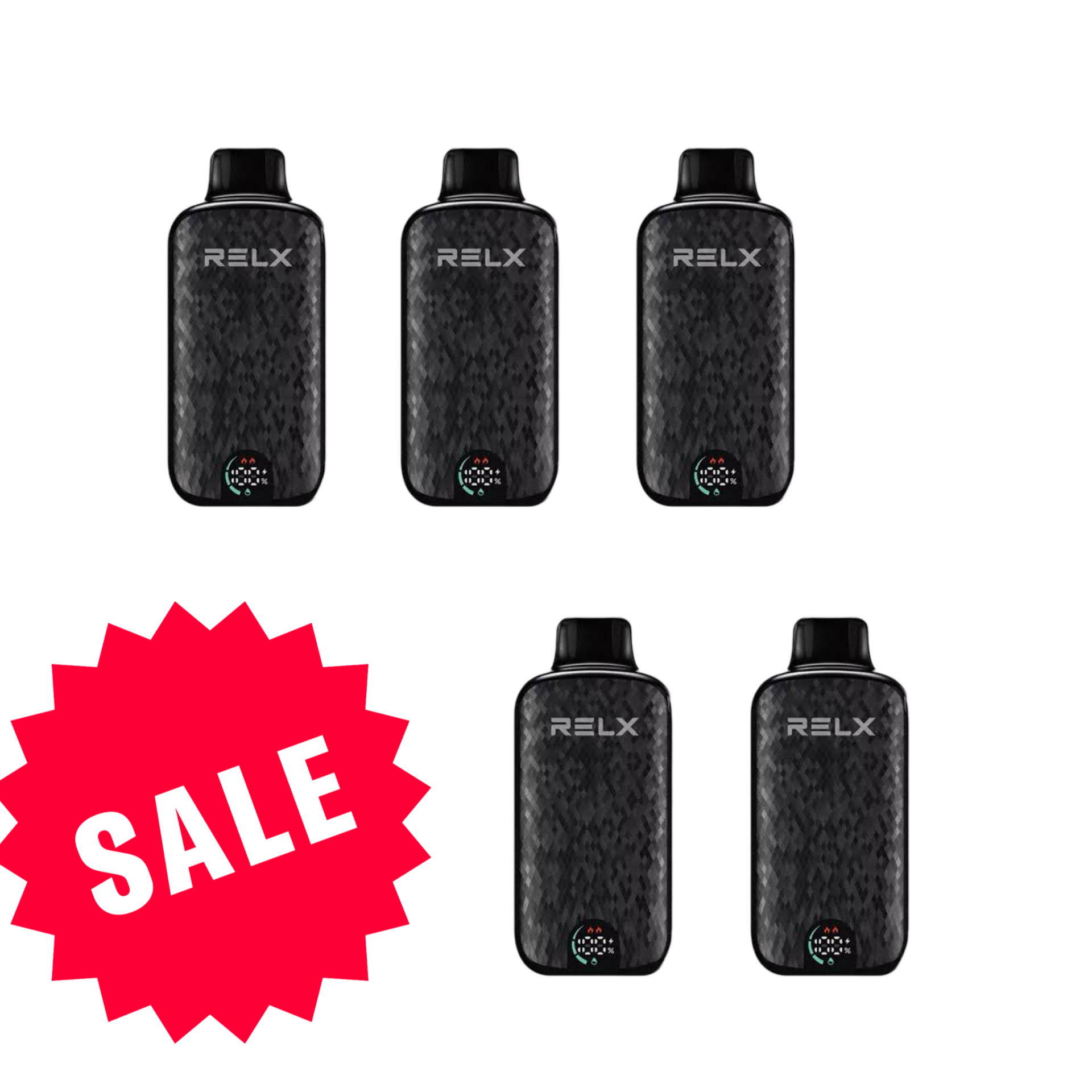 RELX Sparta 18000 Puff Disposable Vape – 5 Vapes