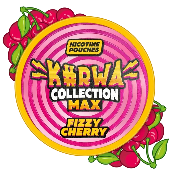 Kurwa Max Fizzy Cherry 43mg  (10 PACK)