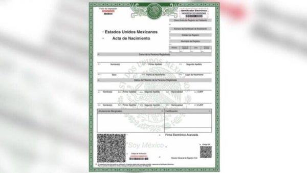 REGISTRO DE NACIMIENTO MEXICANO PUEBLA