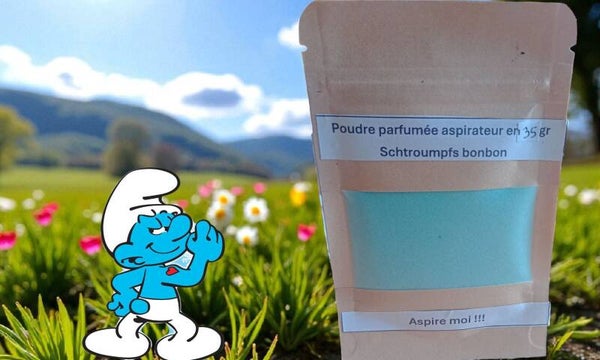 Poudre parfumée pour aspirateur