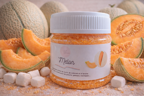 🍈 Sucre Aromatisé Melon – Saveur Fruitée & Colorant Naturel