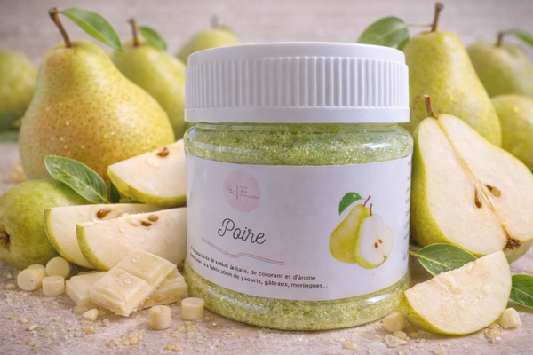 🍐 Sucre Aromatisé Poire – Saveur Fruitée & Colorant Naturel