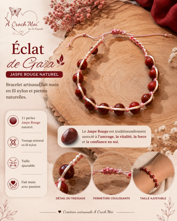 Bracelet  Éclat de Gaïa – la force de la terre dans un bracelet tout en finesse.