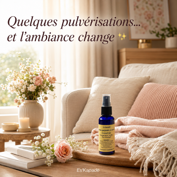 DUO Brumes Parfumées et sa recharge pour Linge & Maison