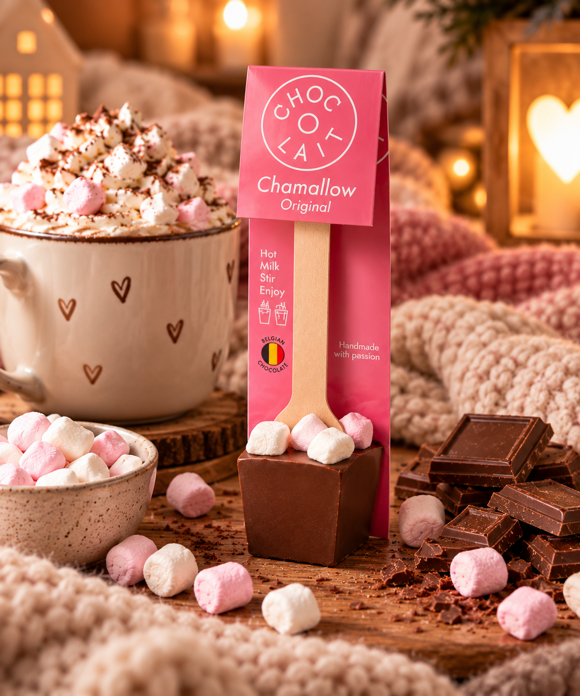 ☁️🍫 Cuillère Chocolat Chaud Chamallow – 34 g