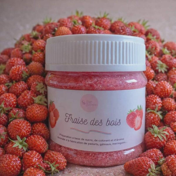 Sucre Parfumé Fraise des Bois – Intensément Fruitée et Naturelle