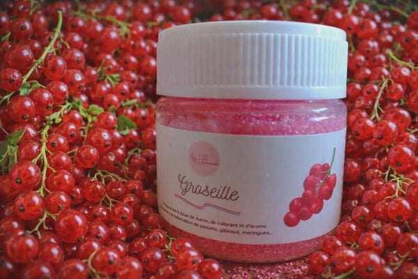 🍇 Sucre Aromatisé Groseille – Saveur Fruitée & Légèrement Acidulée