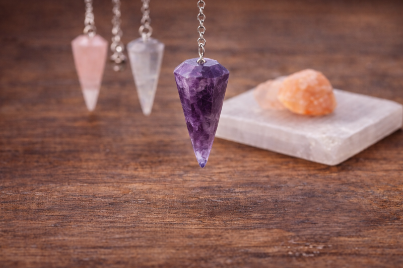 pendel i natursten för intuition och vägledning