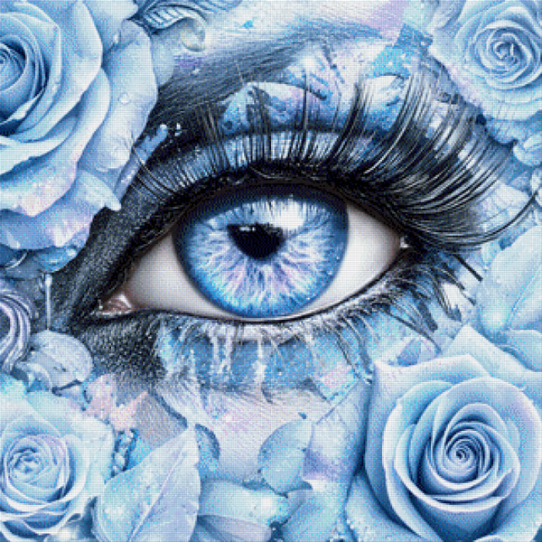 Eye of Roses "iceblue"